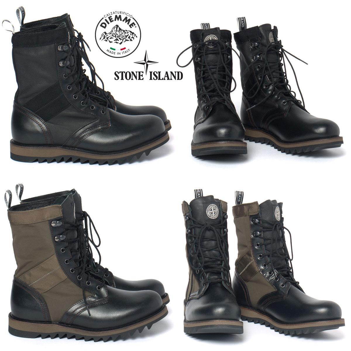 stone island combat boots